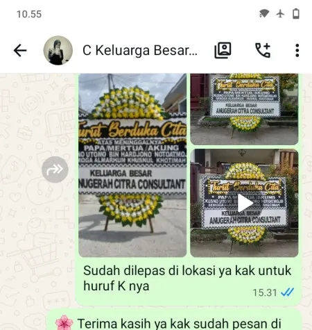 Pengiriman Papan Bunga Duka Durenjaya Bekasi Timur
