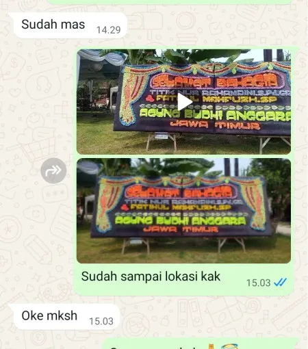 Pengiriman Papan Bunga Durenjaya Bekasi Timur